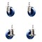 Service Caster 4 Inch 316SS Solid Polyurethane Swivel 3/8 Inch Threaded Stem Caster Brake, 2PK SS316TS20S414-SPUS-381615-2-TLB-2 - alternate 1